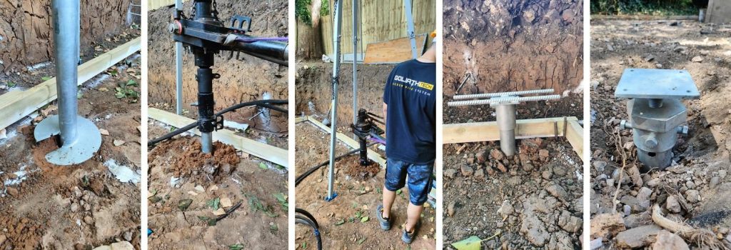 Screw Piles: Garden House Foundation